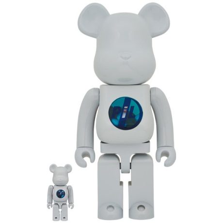 Bearbrick set - Public Image Ltd Chroom