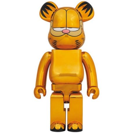 Bearbrick - Garfield (Goud Chroom)